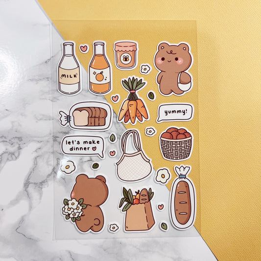 Market Bear Sticker Sheet