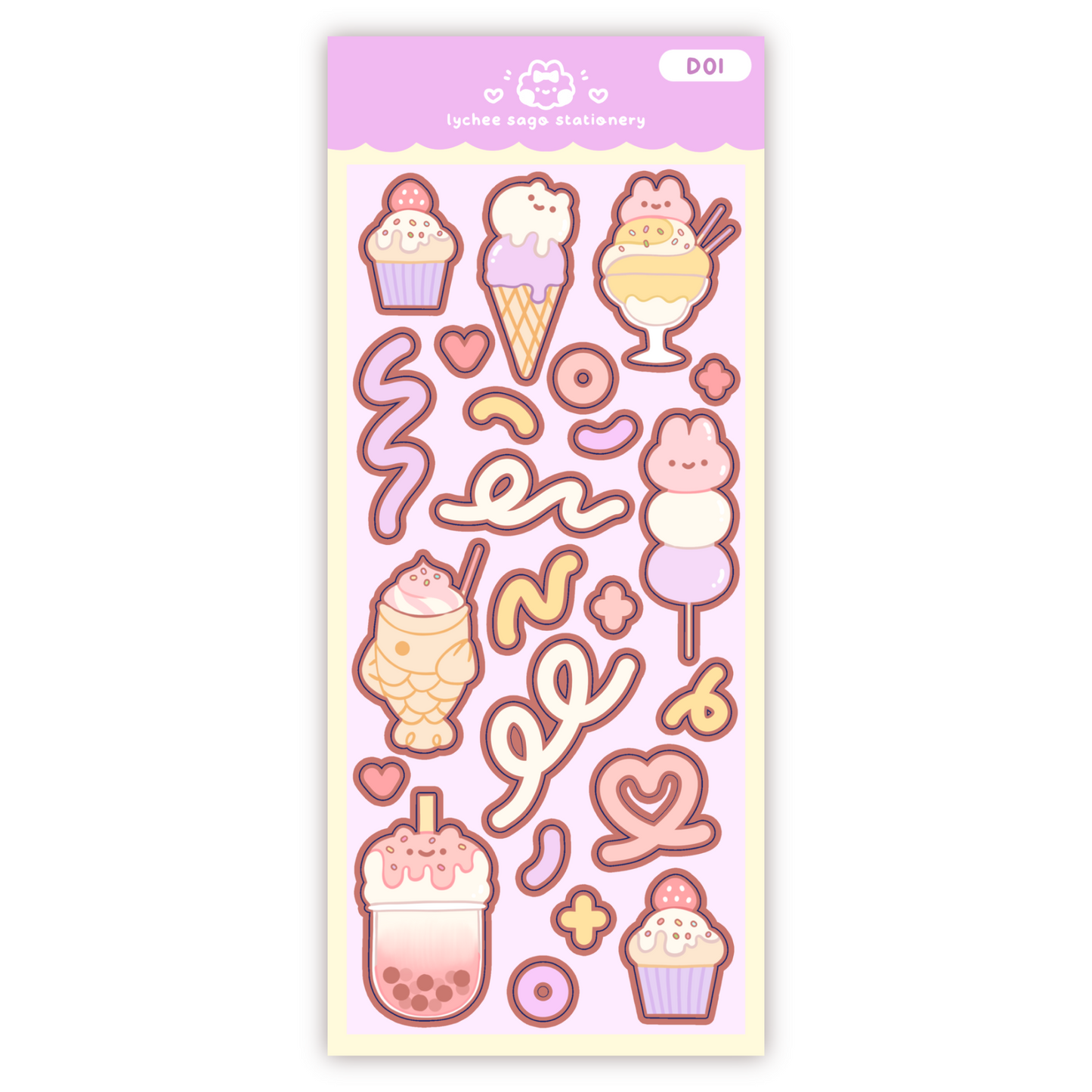 Sweet Treats Deco Sticker Sheet