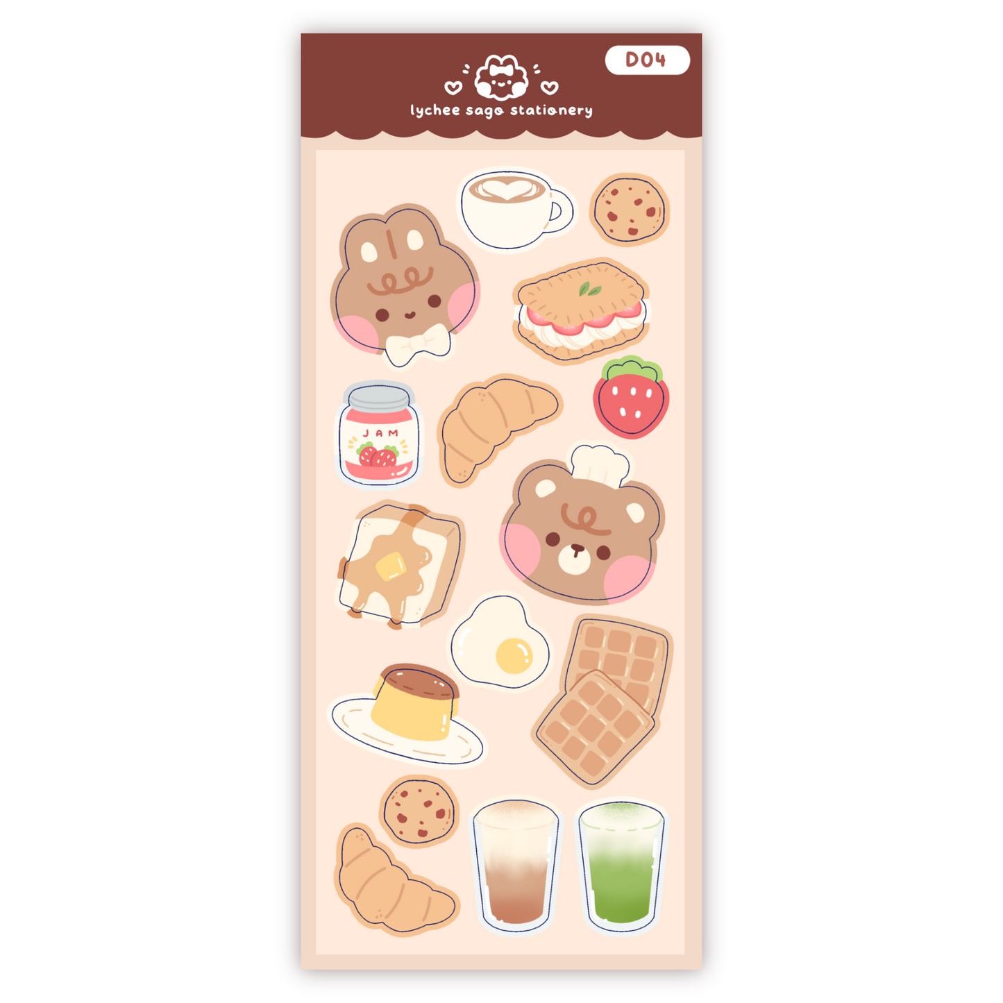 Bakery Friends Deco Sticker Sheet