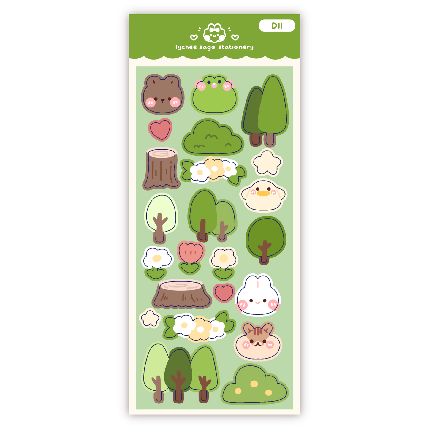 Forest Friends Deco Sticker Sheet