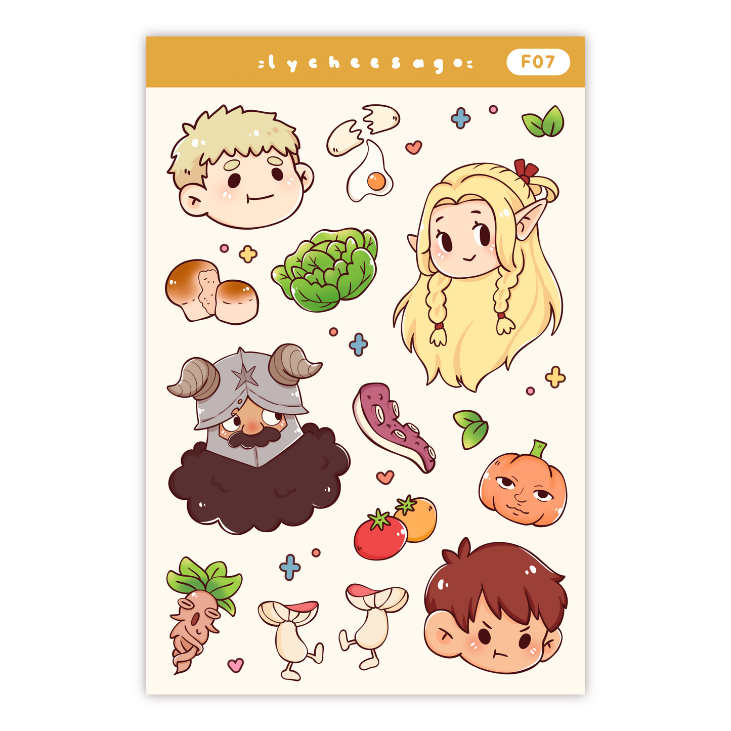 Dungeon Chef Dwellers Sticker Sheet