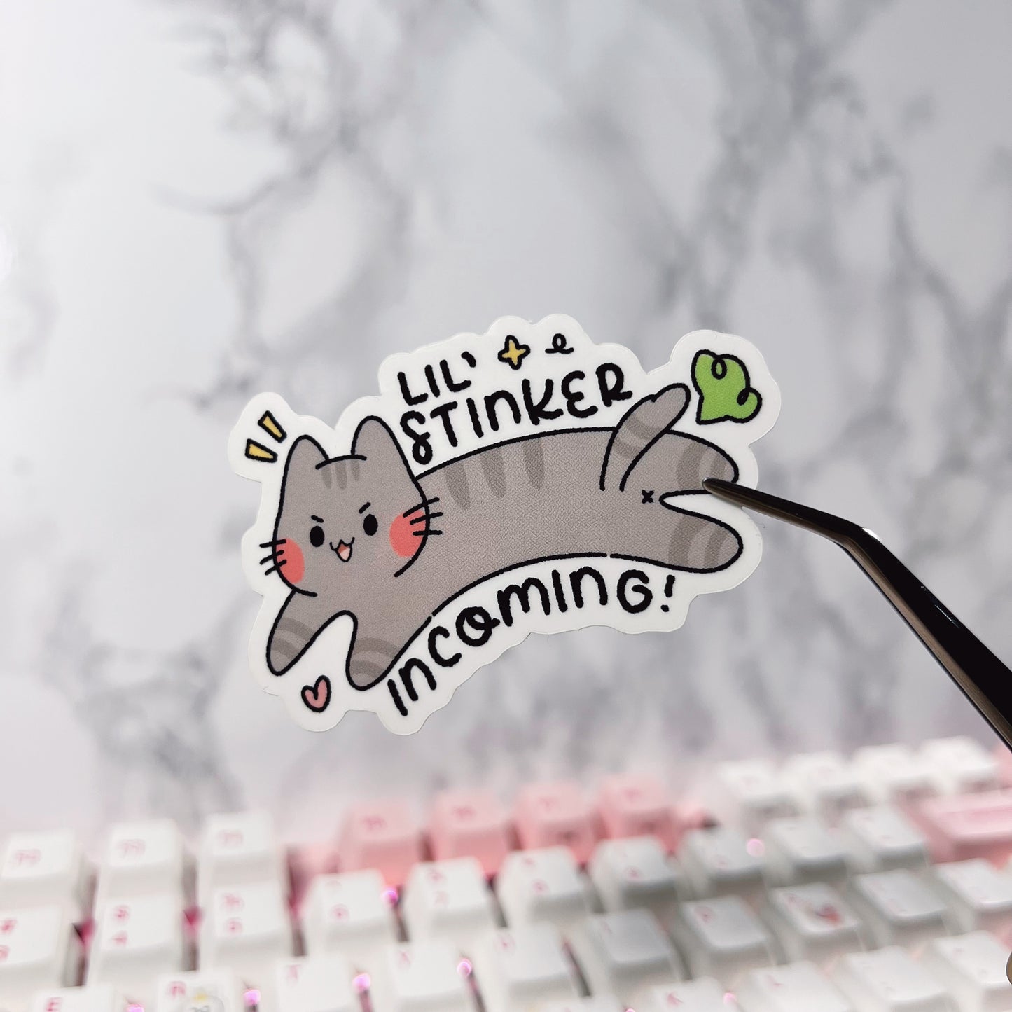 Lil' Stinkers Cat Vinyl Stickers