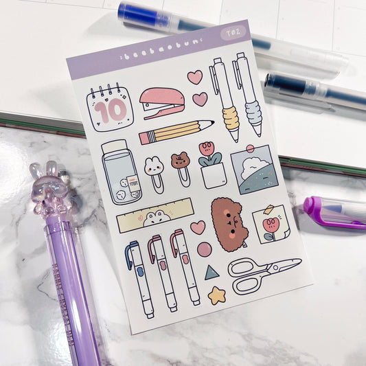 Stationery Sticker Sheet