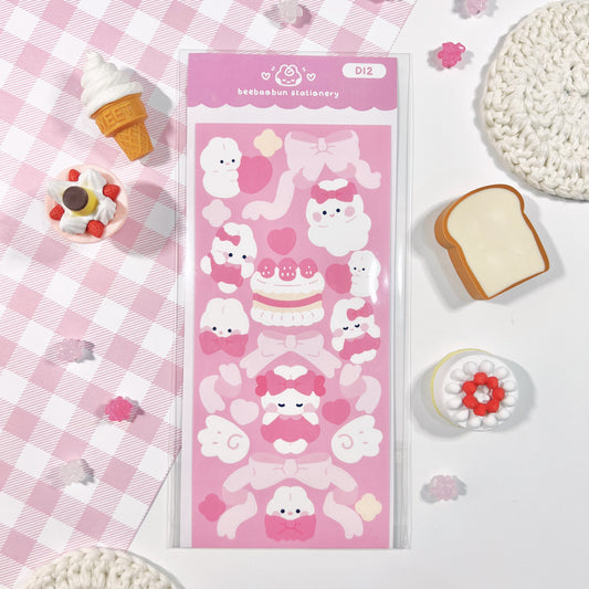 Coquette Bunny Deco Sticker Sheet