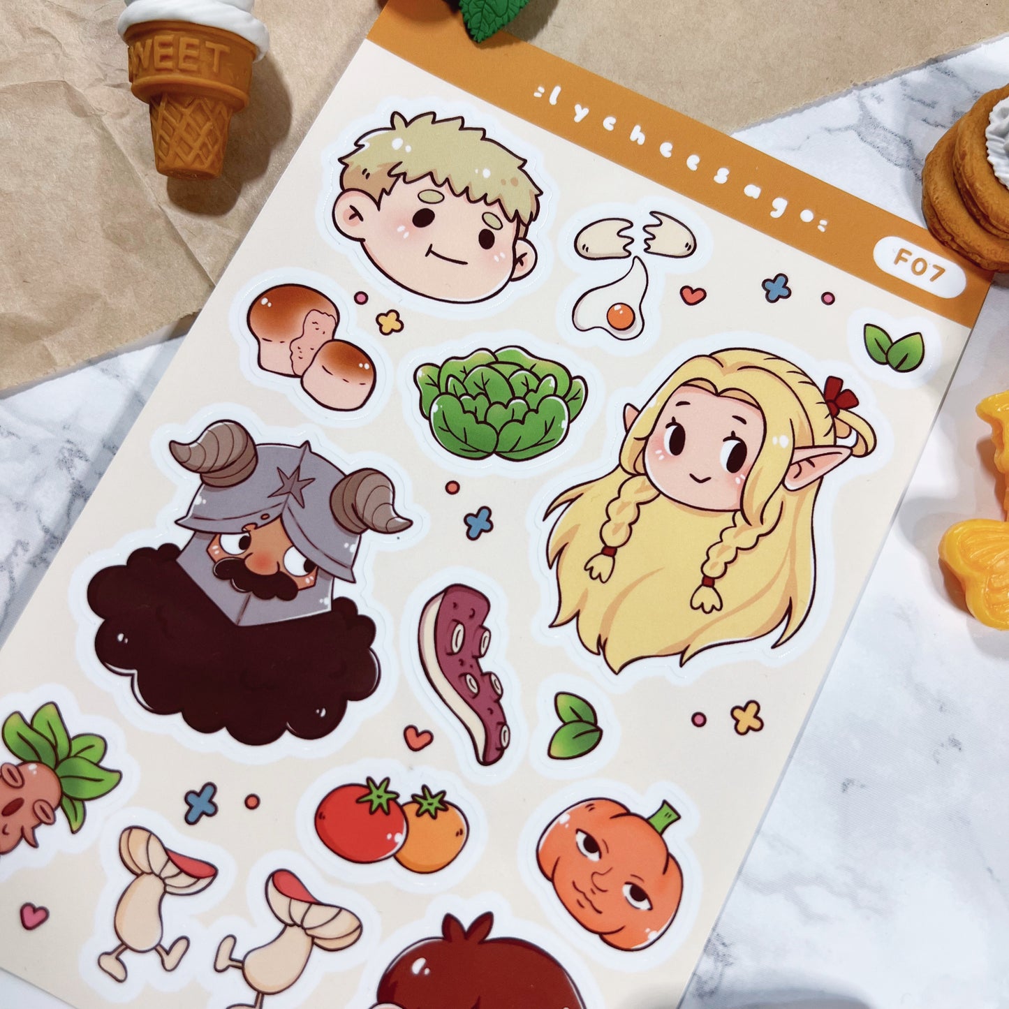 Chef Dungeon Dwellers Sticker Sheet