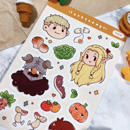 Dungeon Chef Dwellers Sticker Sheet
