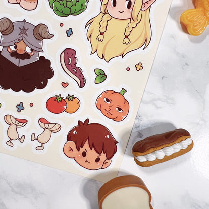 Dungeon Chef Dwellers Sticker Sheet