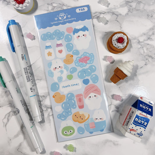 Bath Time Deco Sticker Sheet