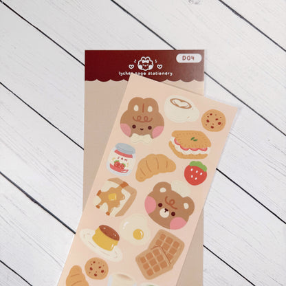 Bakery Friends Deco Sticker Sheet