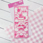 Pink Coquette Bunny Deco Sticker Sheet