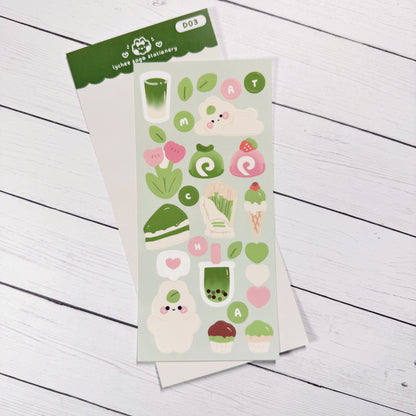 Matcha Deco Sticker Sheet