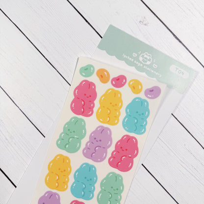 Jelly Bunnies Deco Sticker Sheet