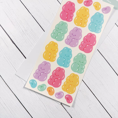 Jelly Bunnies Deco Sticker Sheet