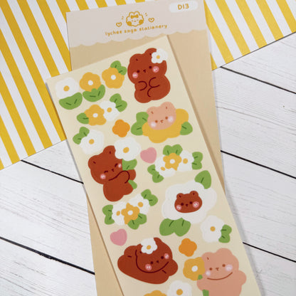 Daisy Bear Deco Sticker Sheet