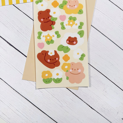 Daisy Bear Deco Sticker Sheet