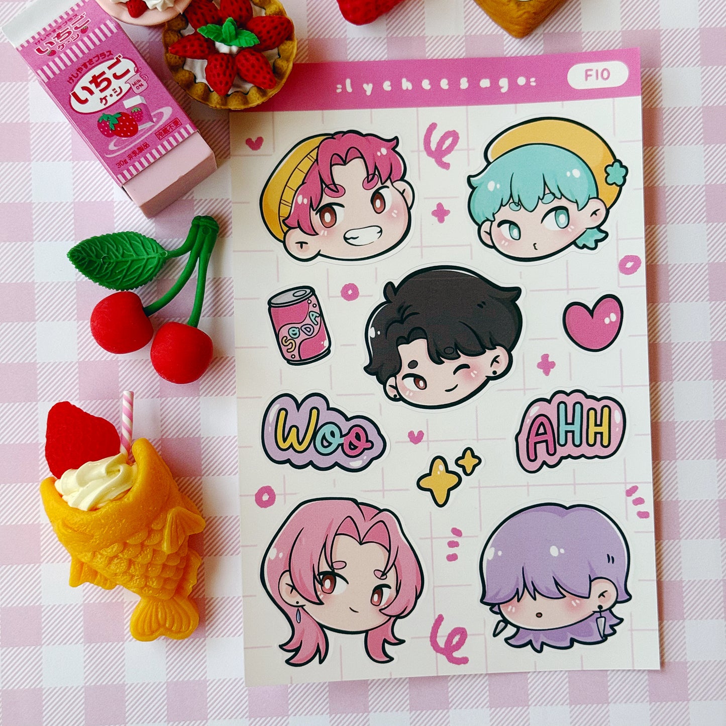 Kpop Boys Sticker Sheet