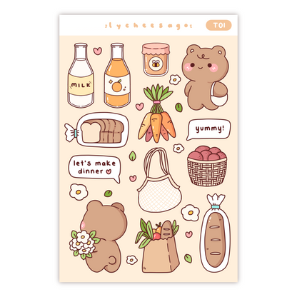 Market Bear Sticker Sheet